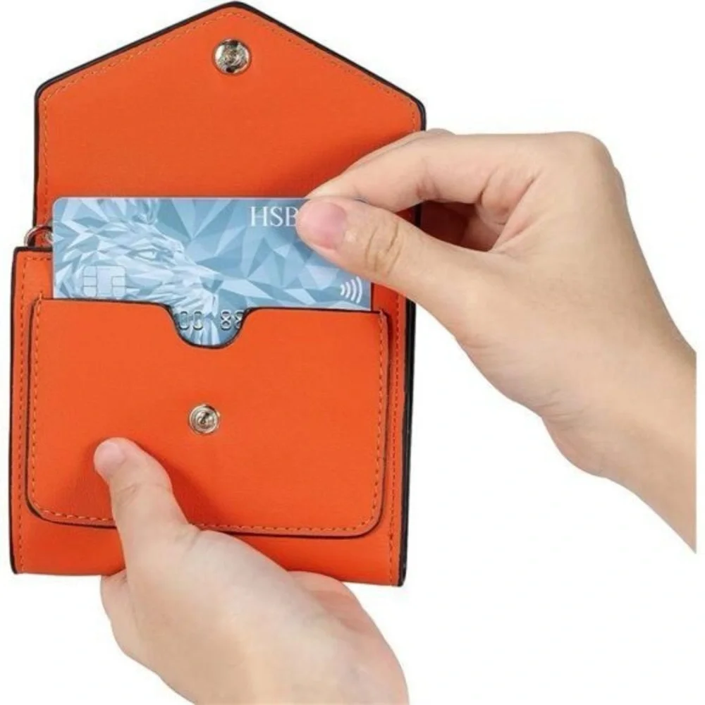 Like New! RFID Blocking Women's Trifold Wallet w/Zipper Pocket & Card Holder